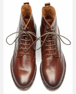 KOST Bottines à Lacets Cuir Marron Homme -kost paris shop MILITANT67 47 04 9785