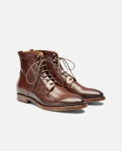 KOST Bottines à Lacets Cuir Marron Homme -kost paris shop MILITANT67 47 12 0262