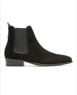 KOST Chelsea Boots Croûte Velours Noir Femme