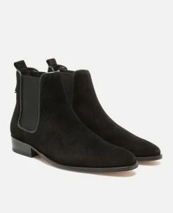 KOST Chelsea Boots Croûte Velours Noir Femme -kost paris shop NANCY5 02 08 21c0