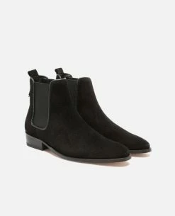 KOST Chelsea Boots Croûte Velours Noir Femme -kost paris shop NANCY5 02 12 8a68