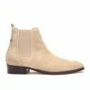 KOST Chelsea Boots Croûte Velours Beige Femme