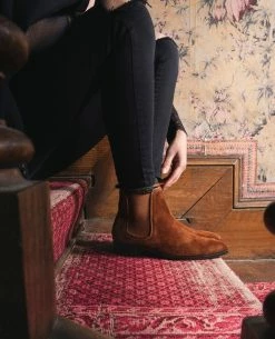 KOST Chelsea Boots Croûte Velours Marron Femme -kost paris shop NANCY5 31 11 849f