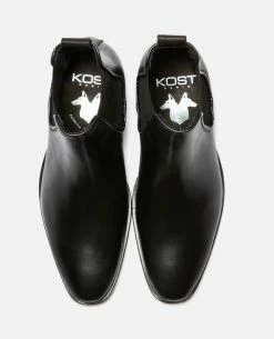 KOST Chelsea Boots Cuir Noir Femme -kost paris shop NANCY90 02 09 422d