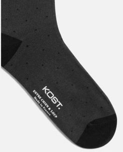 KOST Chaussettes Made In France Coton Bio Gris Et Noir Homme -kost paris shop POLKADOTS 6H 08 3a95