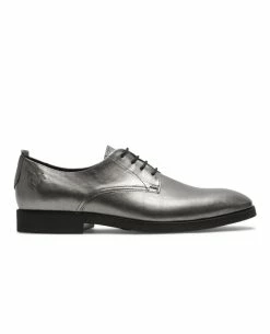 KOST Derbies Cuir Argent Homme