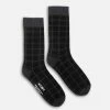 KOST Chaussettes Made In France Coton Bio Gris Et Noir Homme -kost paris shop TILES 6H 12 3310