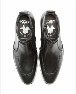 KOST Boots à Talons Cuir Noir Homme -kost paris shop TRAVIS73 02 04 b7c7