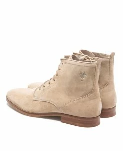 KOST Bottines à Lacets Croûte Velours Beige Homme -kost paris shop UNKIND5 94 05 7792