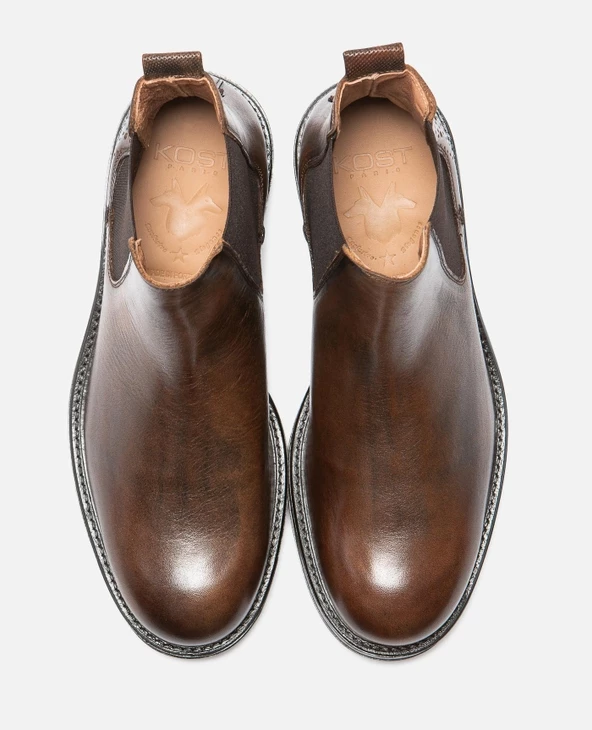 KOST Chelsea Boots Croûte Velours Tannage Végétal Marron Homme 10 KOST Chelsea Boots Croûte Velours Tannage Végétal Marron Homme – Image 8