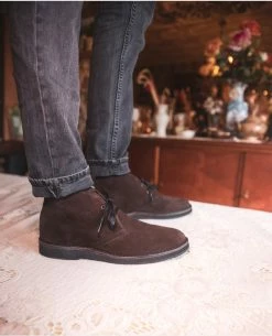 KOST Desert Boots Croûte Velours Marron Homme -kost paris shop WISEM 08 11 1a51